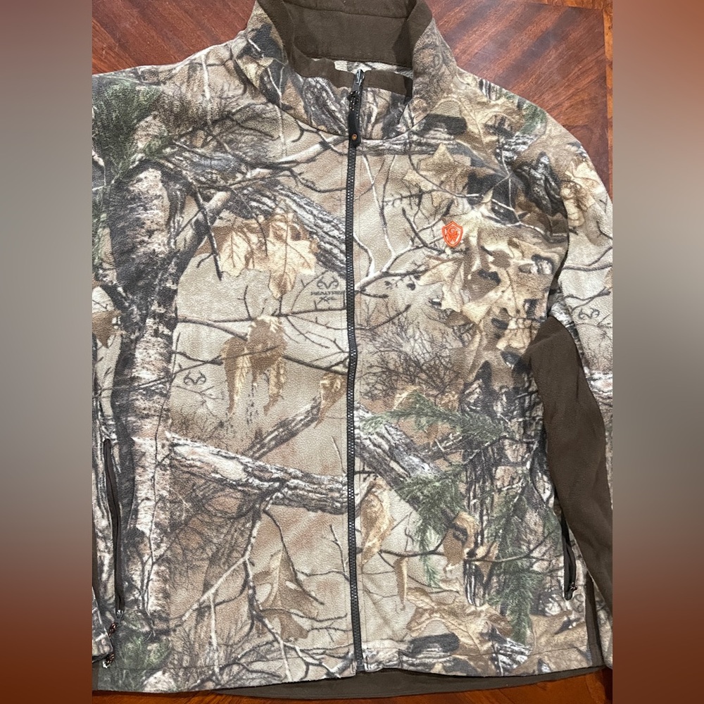 game winner mens camo full zip sweater‎ size 3xl